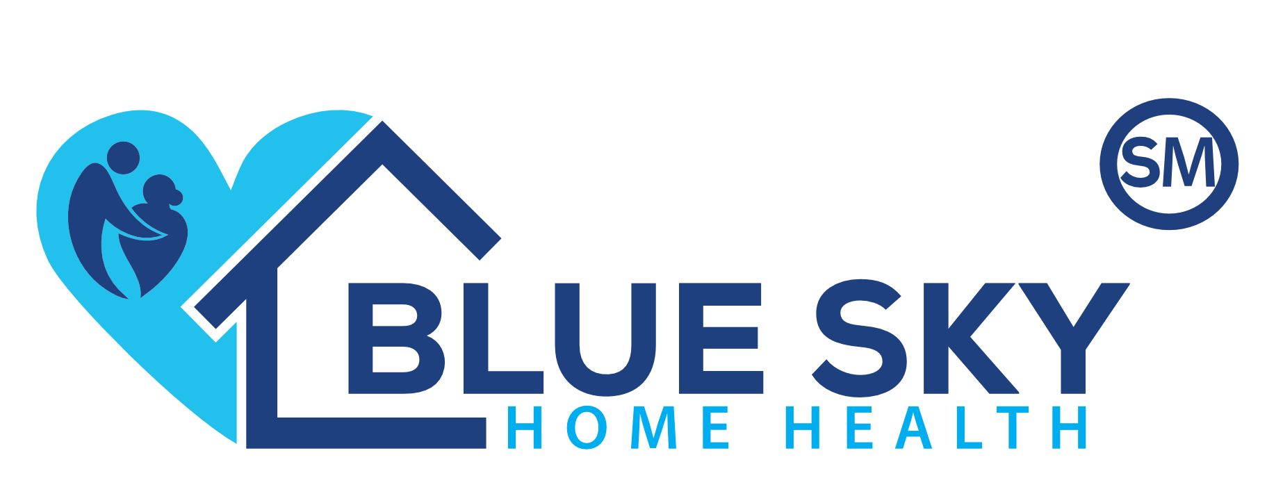 Blue Sky Home Health, Inc. - SM trademark logo - Los Angeles CA